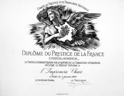 Chaix Printing的声望文凭 作者 不明